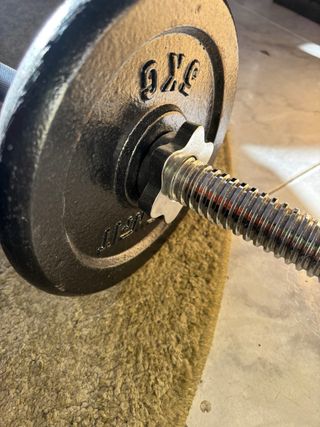 Barra de pesas con discos 20kg