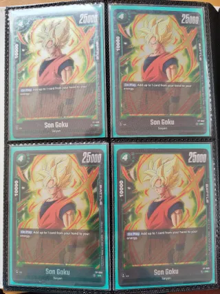 4 Cartas Dragon Ball Son Goku FP-008