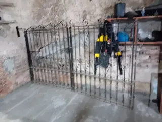 Puerta de hierro forjado 2 hojas