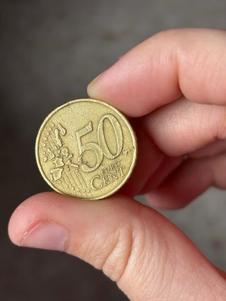 Moneda griega 50 lepta 2002