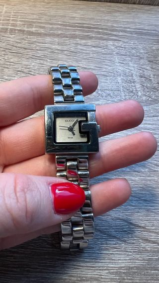 Orologio Vintage Gucci Argento e Bianco