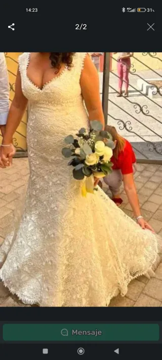 Vestido de Novia Manuel Mota Talla 40/42
