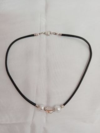 Collana Vetro Murano Giallo Argento