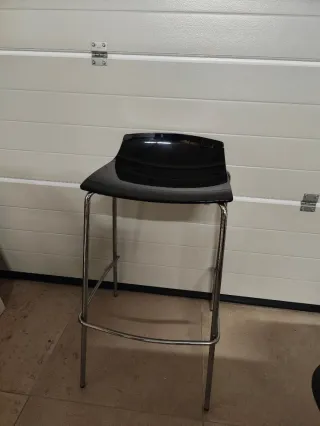 4 Sgabelli Alti Neri