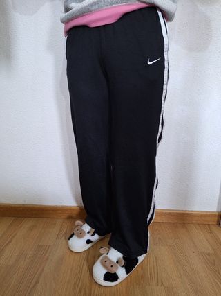 Nike Vintage Mesh Track Pants Black White