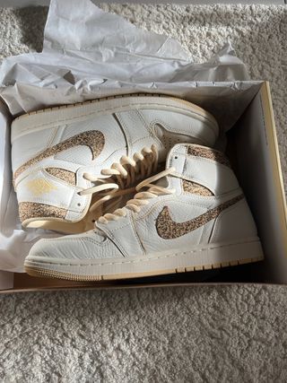 Nike Air Jordan 1 Talla 42.5 Beige/Blanco
