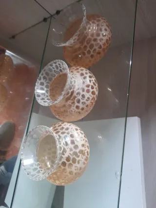 Tulipas cristal lámpara diseño panal