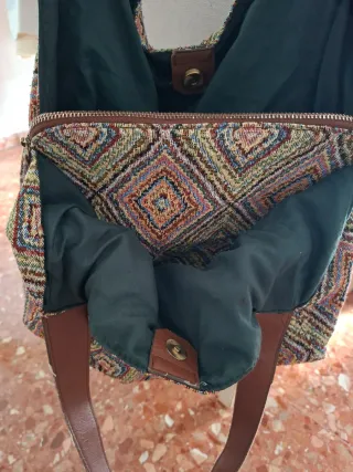 Bolso mujer estampado geométrico