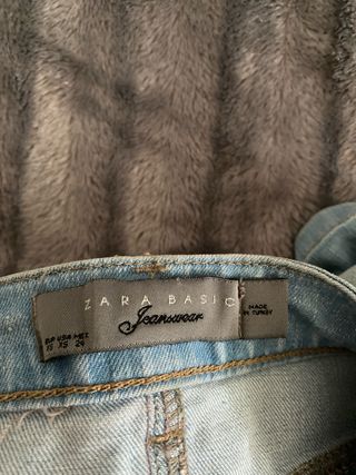 Falda vaquera corta Zara Basic