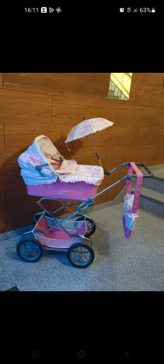 Carro de bebé De Cuevas Toys rosa