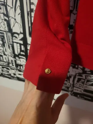 Chaqueta Zara Basic Roja