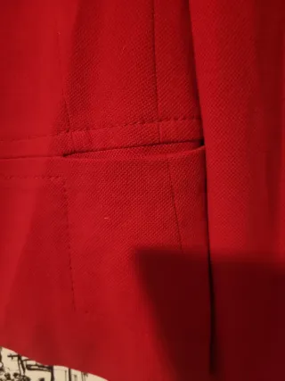 Chaqueta Zara Basic Roja