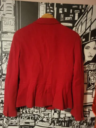 Chaqueta Zara Basic Roja
