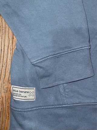 Sudadera Blue Banana Media Cremallera Azul