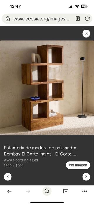 Estantería de madera modular