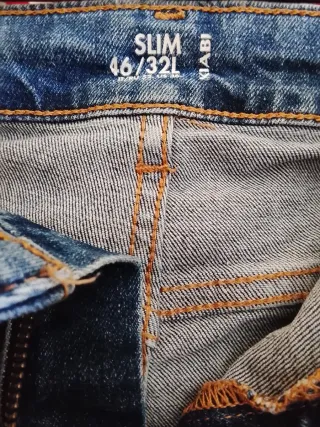 Tejanos azules, cintura 50cm, camisas, cazadora