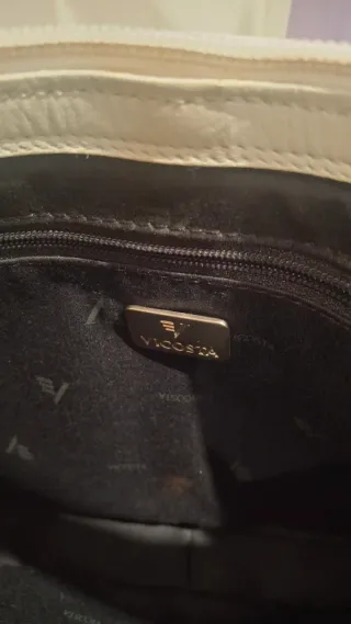 Bolso de piel blanco