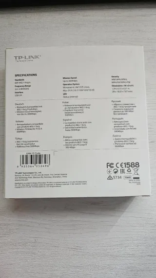 Adaptador USB WiFi TP-Link 300Mbps Mini N