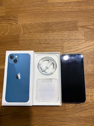 iPhone 13 Azul +funda para el movil
