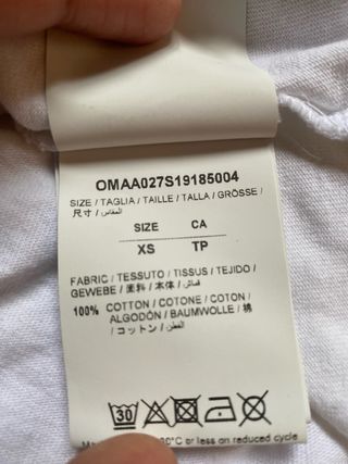 T-shirt Off-White x Bart Simpson bianca