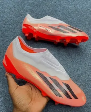 Zapatos de fútbol Adidas Naranja/Blanco