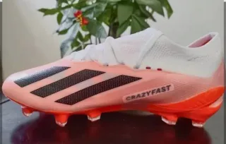 Zapatos de fútbol Adidas Naranja/Blanco