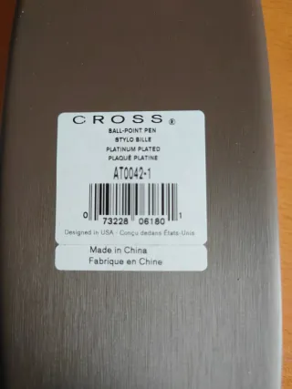 Bolígrafo Cross Townsend Platino