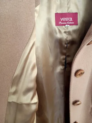 Abrigo lana VESTAL beige