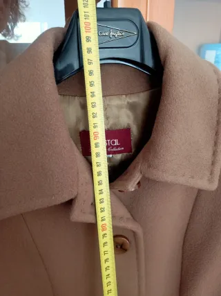 Abrigo lana VESTAL beige