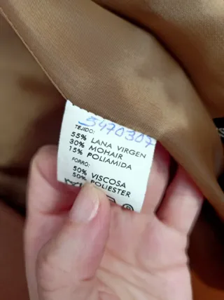 Abrigo lana VESTAL beige