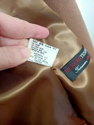 Abrigo lana VESTAL beige