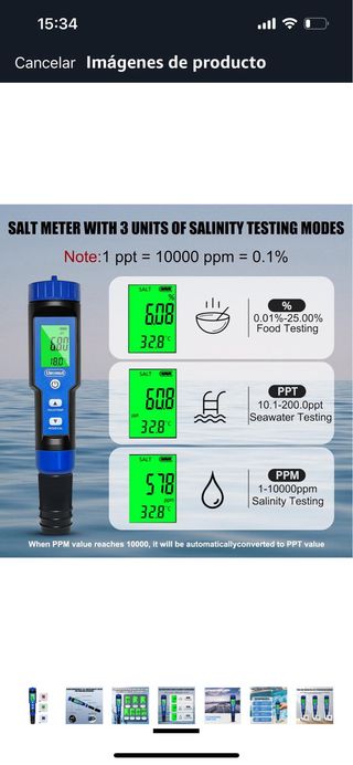 Medidor pH Digital Ueomul