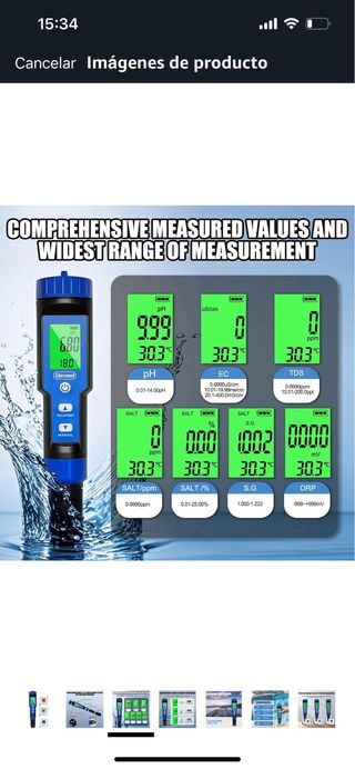 Medidor pH Digital Ueomul