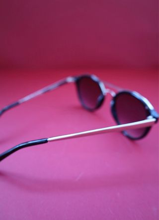 Gafas de sol vintage VSNO negras y plateadas