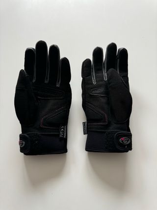 Guantes Moto Garibaldi Mujer Negros y Rosas
