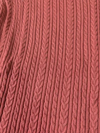 Conjunto teja top y falda tejido