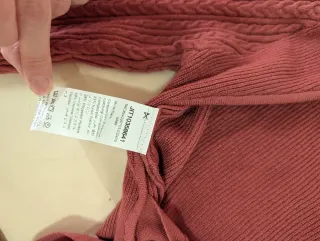 Conjunto teja top y falda tejido