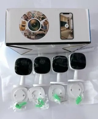 4 Cámaras IP WiFi Seguridad