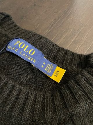 Maglione Polo Ralph Lauren Nero Intrecciato Tg M