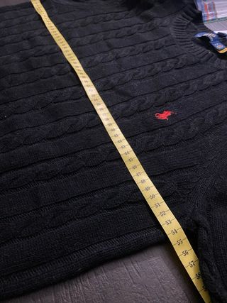 Maglione Polo Ralph Lauren Nero Intrecciato Tg M