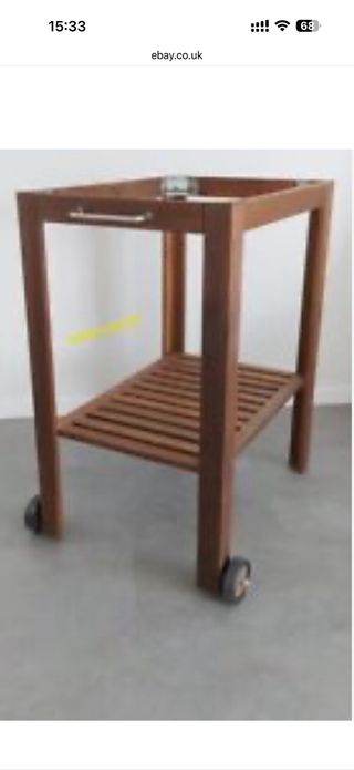 Mueble Barbacoa Madera con Ruedas de IKEA