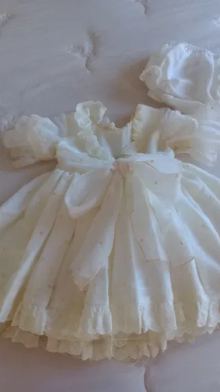 Vestido de arras con braguita TALLA 3