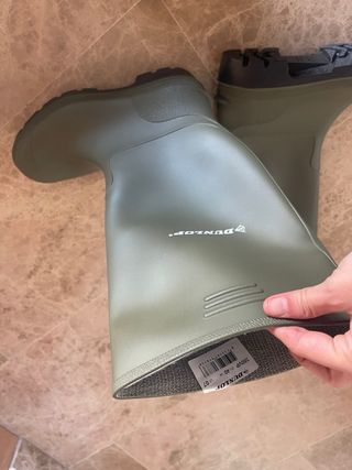 Botas de agua Dunlop Talla 40 Verdes Sin Usar