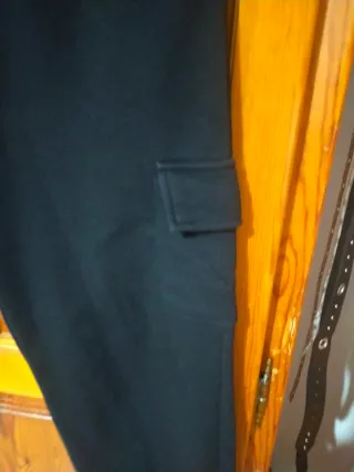 Pantalones cargo negros mujer Talla M
