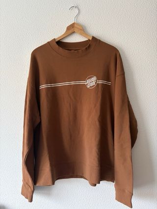 Santa Cruz sudadera marron L nueva