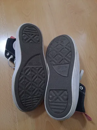 Zapatillas Converse All Star Negras y Rosas