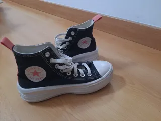 Zapatillas Converse All Star Negras y Rosas
