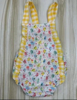 Pelele unisex nuevo estampado pájaros