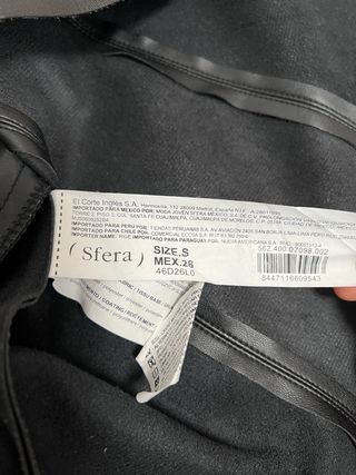 Vestido polipiel negro