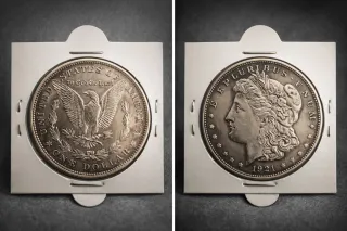 Moneda Morgan 1921 Plata